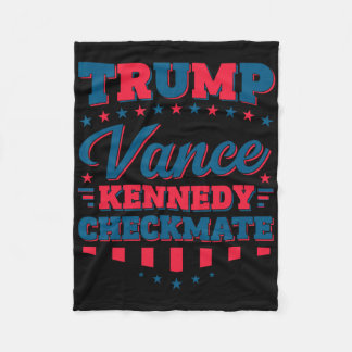 Trump Vance Kennedy Schackmatt 2025 Val Republikan Fleecefilt
