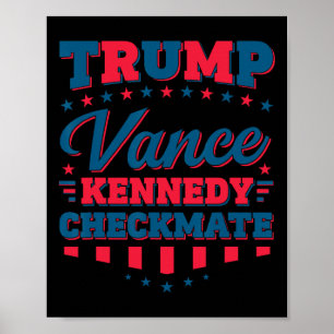 Trump Vance Kennedy Schackmatt 2025 Val Republikan Poster