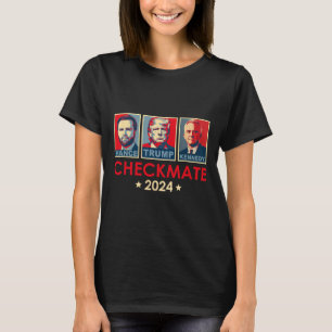 Trump Vance Kennedy Schackmatt 2025 Val Republikan T Shirt