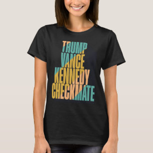Trump Vance Kennedy Schackmatt 2025 Val Republikan T Shirt