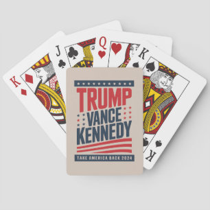 Trump Vance Kennedy, ta Amerika tillbaka 2024 Casinokort