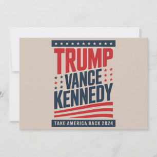 Trump Vance Kennedy Ta Amerika Tillbaka 2024 Inbjudningar