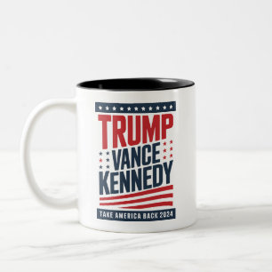 Trump Vance Kennedy Ta Amerika Tillbaka 2024 Två-Tonad Mugg