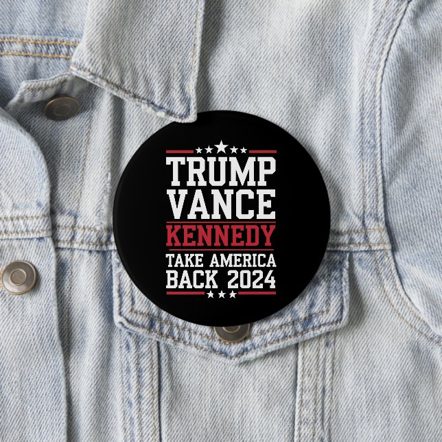 Trump Vance Kennedy Ta Amerika Tillbaka Igen Knapp (In Situ)