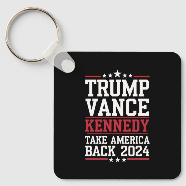 Trump Vance Kennedy Ta Amerika Tillbaka Igen Nyckelring (Framsida)
