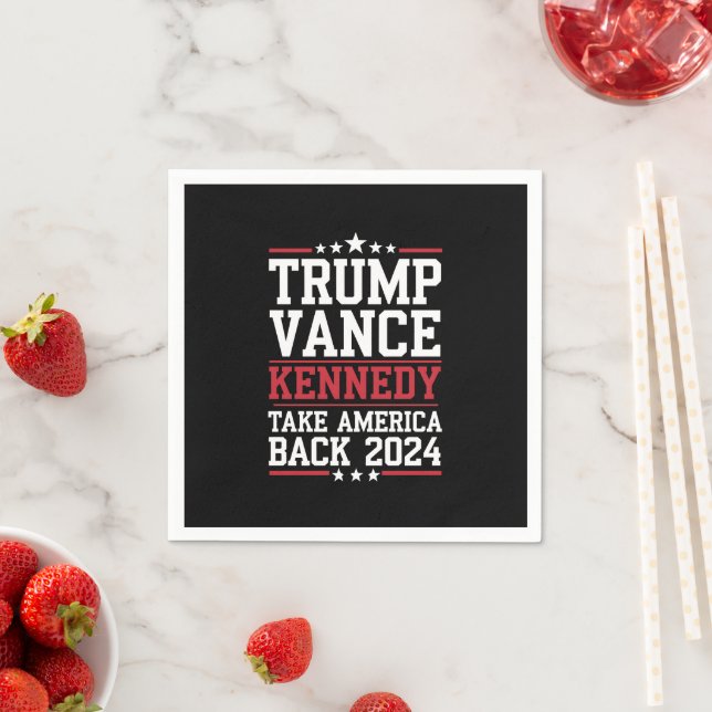 Trump Vance Kennedy Ta Amerika Tillbaka Igen Pappersservett (Insitu)