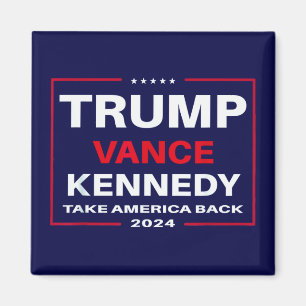 Trump Vance Kennedy tar Amerika tillbaka blått Magnet