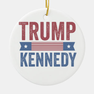 Trump Vance Kennedy tar tillbaka Amerika igen Julgransprydnad Keramik