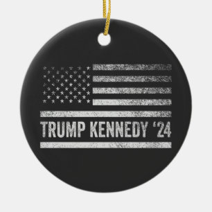 Trump Vance Kennedy tar tillbaka Amerika igen Julgransprydnad Keramik