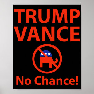 Trump Vance No Chance Poster