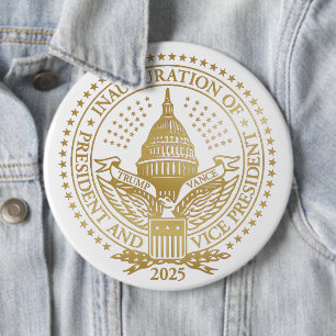 Trump Vance President Inaugural Logotyp Inaugurati Knapp