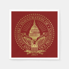 Trump Vance President Inaugural Logotyp Inaugurati Pappersservett