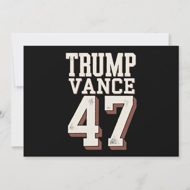 Trump Vance President Vintage Trump Vinner Inbjudningar (Framsida)