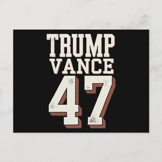 Trump Vance President Vintage Trump Vinner Vykort (Framsida)
