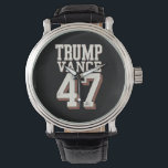 Trump Vance President Vintage Trump Wins Armbandsur<br><div class="desc">Trump Vance President Vintage Trump Wins Inauguration Day</div>