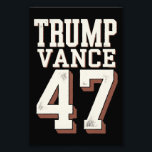 Trump Vance President Vintage Trump Wins Fototryck<br><div class="desc">Trump Vance President Vintage Trump Wins Inauguration Day</div>