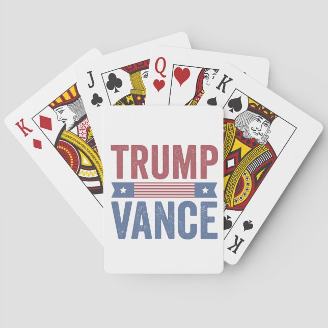 Trump Vance Republican American Valection Vote Gif Casinokort (Baksidan)