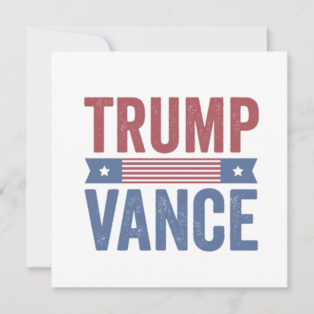 Trump Vance Republican American Valection Vote Gif Inbjudningar (Framsida)