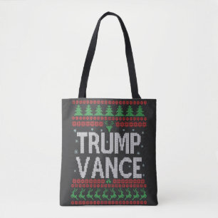 Trump Vance Republican Ugly jul Sweater Julafton Tygkasse