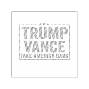 Trump Vance Take America Back Val Vote USA Självfärgande Stämpel