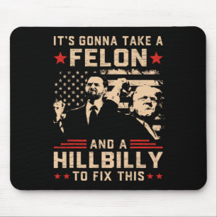 Trump Vance... tar en feon och Hillbilly. Musmatta
