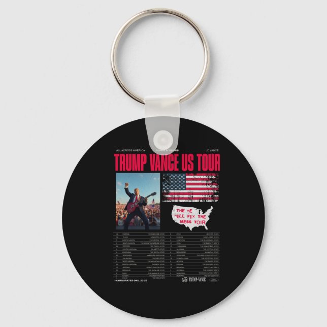 Trump Vance Us Tour Nyckelring (Framsida)