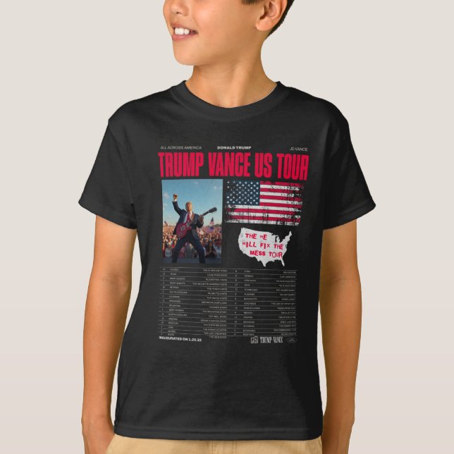 Trump Vance Us Tour T Shirt (Framsida)