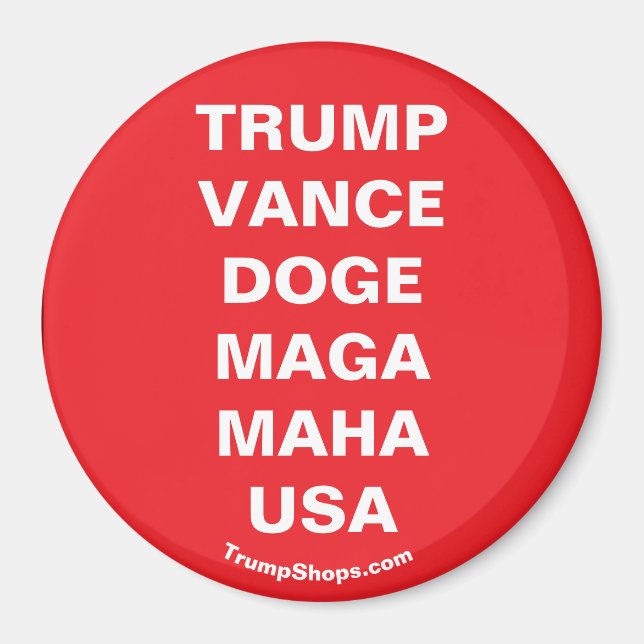 TRUMP VANCE USA MAGNET (Framsidan)