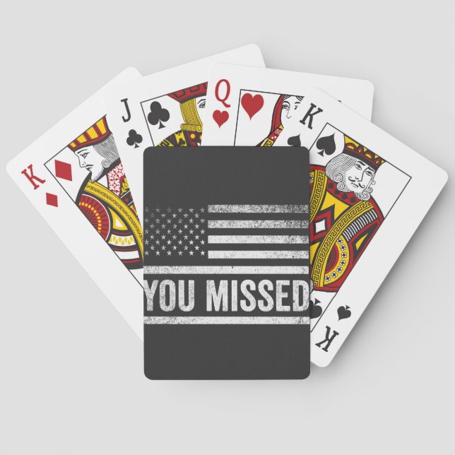 Trump Vance Valection Ugly jul Sweater Casinokort (Baksidan)