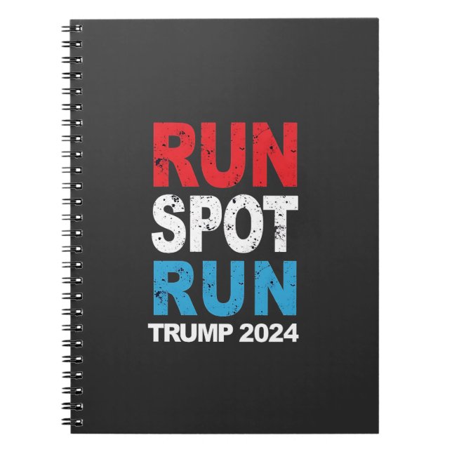 Trump Vance-valet i Springa Spot Springa 2024 Anteckningsbok (Framsidan)