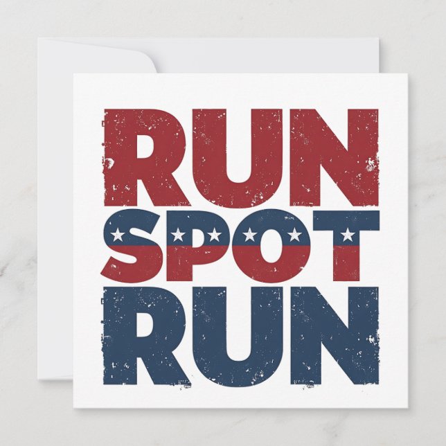 Trump Vance-valet i Springa Spot Springa 2024 Inbjudningar (Framsida)