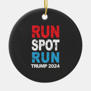 Trump Vance-valet i Springa Spot Springa 2024 Julgransprydnad Keramik