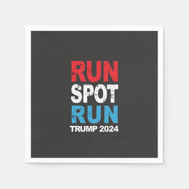 Trump Vance-valet i Springa Spot Springa 2024 Pappersservett (Framsidan)