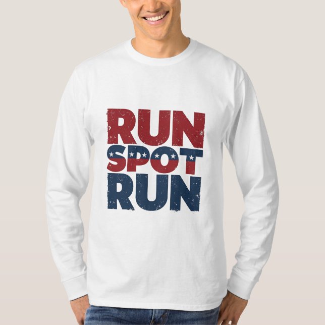 Trump Vance-valet i Springa Spot Springa 2024 T Shirt (Framsida)