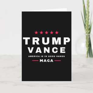 Trump Vance Vi Vann Invigningsdagen 47:e President Kort