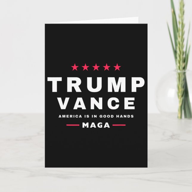 Trump Vance Vi Vann Invigningsdagen 47:e President Kort (Framsida)