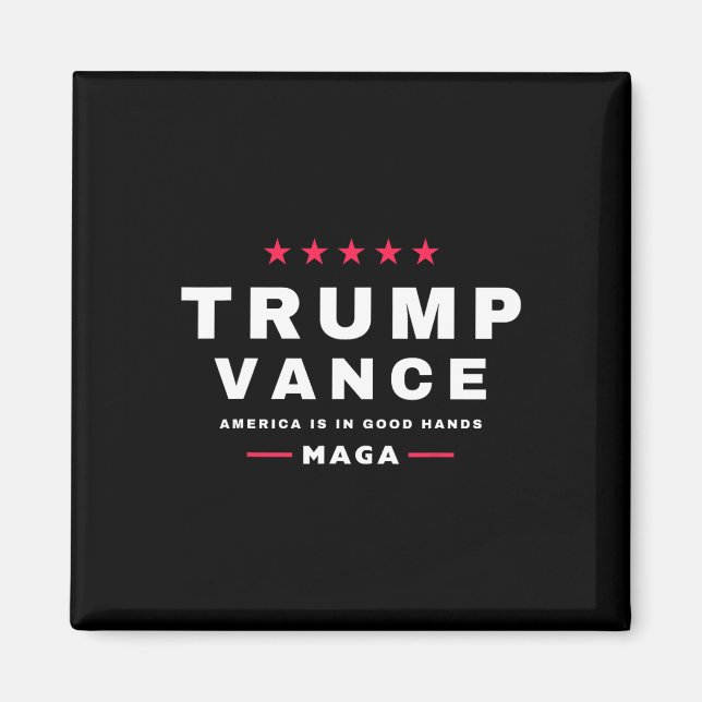 Trump Vance Vi Vann Invigningsdagen 47:e President Magnet (Framsidan)