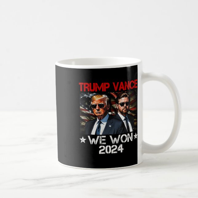 Trump Vance Vi Vann Vinn Inauguration Day 2025 47: Kaffemugg (Höger)