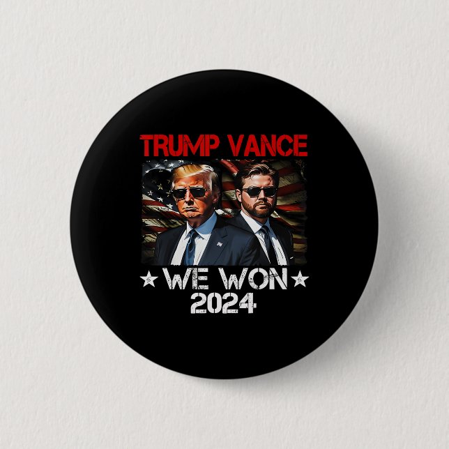 Trump Vance Vi Vann Vinn Inauguration Day 2025 47: Knapp (Framsida)