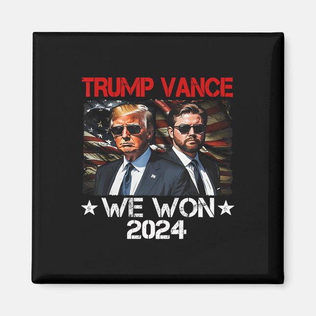 Trump Vance Vi Vann Vinn Inauguration Day 2025 47: Magnet (Framsidan)