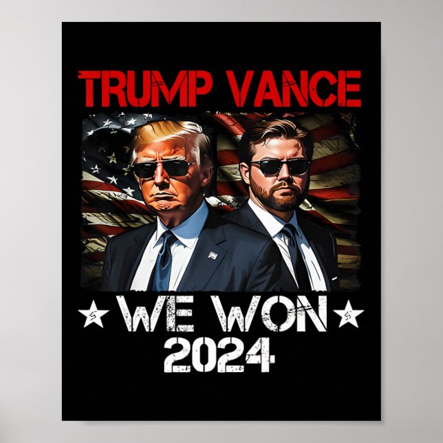 Trump Vance Vi Vann Vinn Inauguration Day 2025 47: Poster (Framsidan)