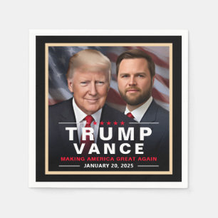 Trump Vance Victory Inauguration Day Collector's Pappersservett