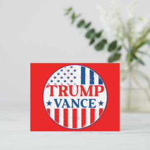 Trump Vance Vykort
