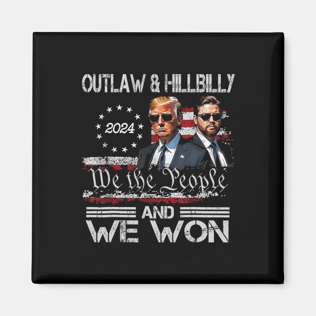 Trump Vance We Won Win Inauguration Day 2025 47 th Magnet (Framsidan)