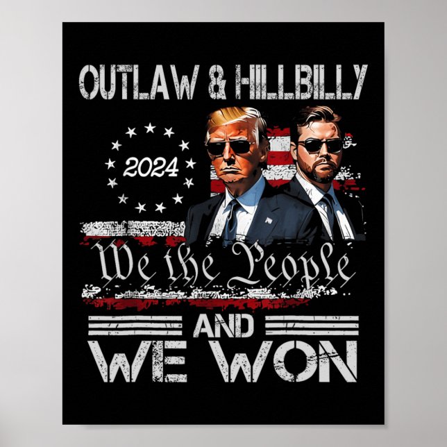 Trump Vance We Won Win Inauguration Day 2025 47 th Poster (Framsidan)