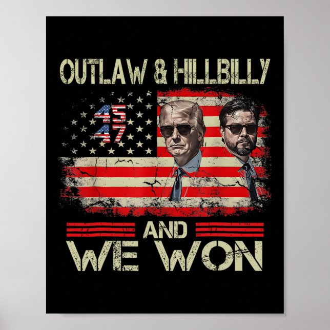 Trump Vance We Won Win Inauguration Day 2025 47 th Poster (Framsidan)