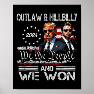 Trump Vance We Won Win Inauguration Day 2025 47 th Poster