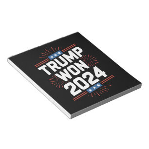 Trump vann 2024 president 47:e av Vita huset Anteckningsblock