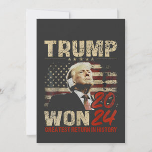 Trump vann 2024 största återkomst i historien inbjudningar