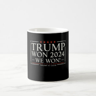 Trump vann 2024 Vi vann 47 2028 USA Kaffemugg